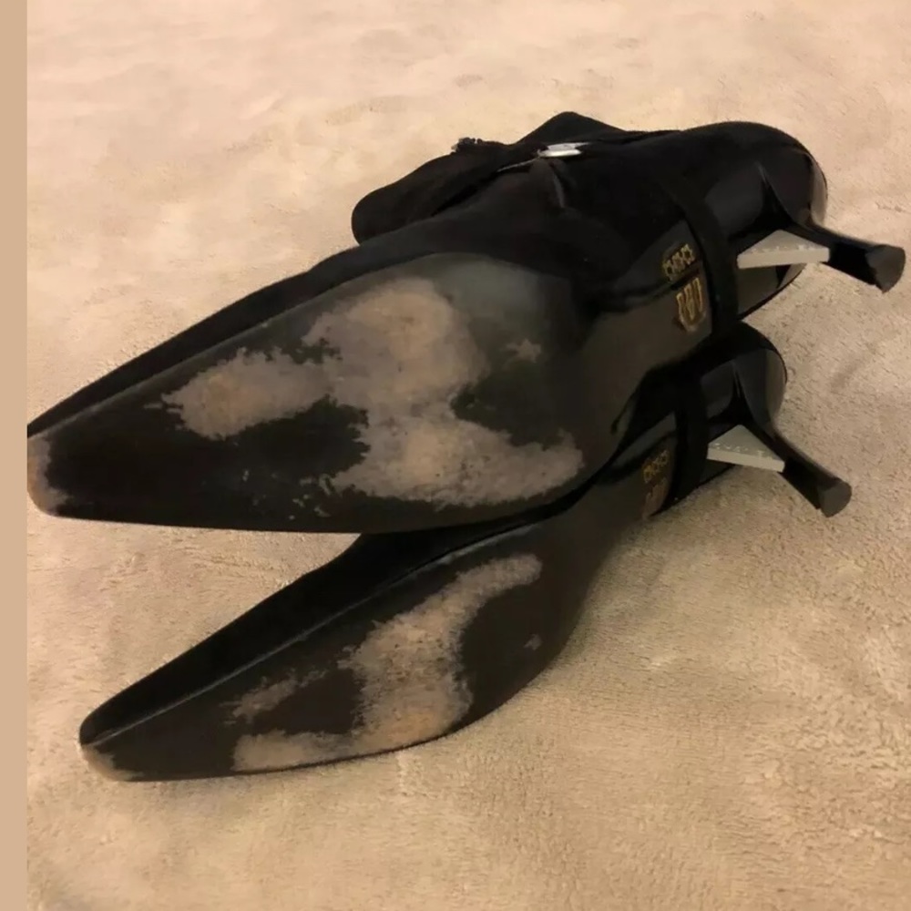 Chanel Suede Harness Ankle Boots - Picture 7 of 8